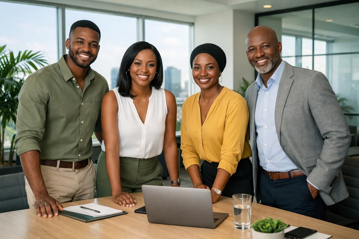 CycleFlow team in Lagos office